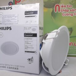 Mặt bên Đèn led âm trần Philips 9w lỗ cắt 105 59449 Meson