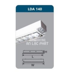 Máng đèn Duhal phản quang âm trần LDA140 công suất 1 x 18w