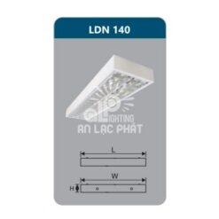 Máng đèn phản quang LDN140 lắp nổi Duhal công suất 1x18W