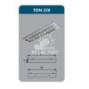 Máng đèn phản quang TDN228 lắp nổi Duhal công suất 2 x 28w