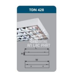 Máng đèn phản quang TDN428 lắp nổi Duhal công suất 4 x 28w