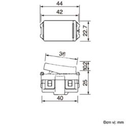 Công tắc 1 chiều Panasonic Halumie B WEVH5151-7 bắt vít