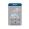Máng đèn phản quang Duhal LDN340 lắp nổi công suất 3x18W
