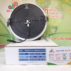 Mặt sau đèn downlight âm trần 12w Paragon lỗ cắt 145
