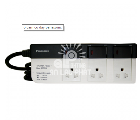 Ổ cắm điện có dây WCHG28334 Panasonic an toàn dễ sử dụng