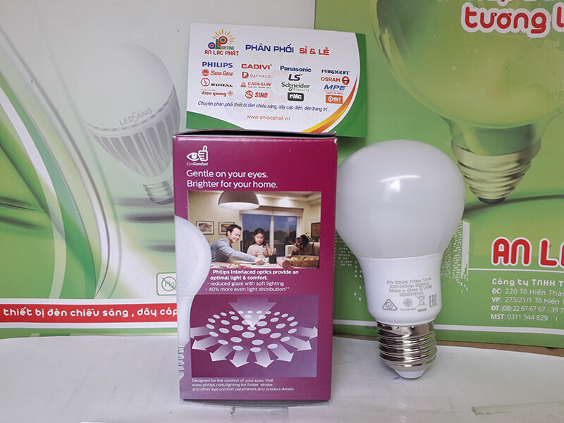 đèn led bulb Mycare 8W Philips E27