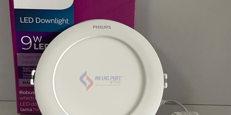 Đèn led âm trần 9W Philips DL262 lỗ cắt 125mm giao hàng toàn quốc