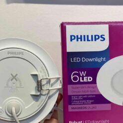 Đèn led Philips âm trần 6W DL262 lỗ cắt 100mm thiết kế siêu mỏng