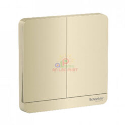 Bộ công tắc đôi 1 chiều Schneider Avatar On, có gắn kèm đèn Led