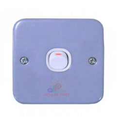 Công tắc đơn Schneider 1 chiều 10A mặt kim Loại