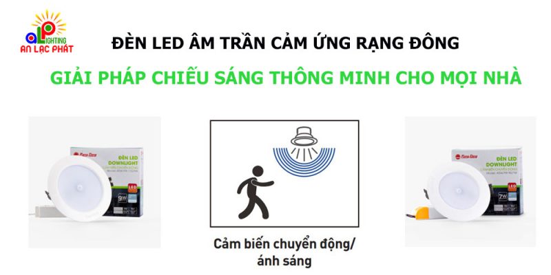 Đèn Led âm trần cảm biến Rạng Đông - Giải pháp chiếu sáng cho mọi nhà