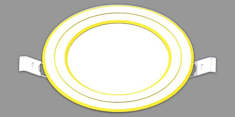 Đèn âm trần downlight đổi màu 9W NDL09CG90 Nanoco viền vàng