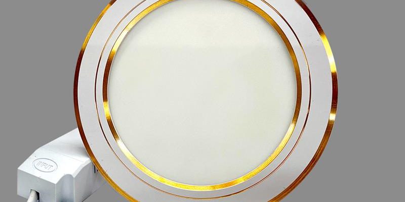 Đèn led đổi màu âm trần Slim downlight NSD09CG110 Nanoco viền vàng