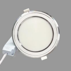 Đèn downlight đổi màu siêu mỏng viền bạc 9W NSD09CS110 Nanoco