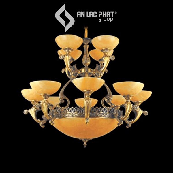 Đèn treo thả trần bàn ăn hiện đại viền vàng trang trí nội thất cao cấp  DT-BA18 - Đèn LED chiếu sáng trang trí nội ngoại thất cao cấp tại Việt Nam