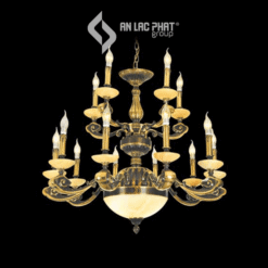 Đèn chùm kiểu cổ điển bằng đồng nguyên chất Euroto CD-763/10+5