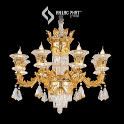 Đèn chùm pha lê nến trang trí phòng khách Euroto C-226/8