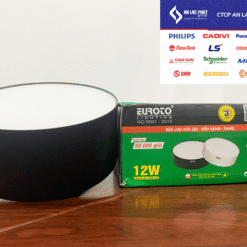Đèn led tròn ốp nổi Euroto LN-87 viền đen sang trọng có tại kho An Lạc Phát