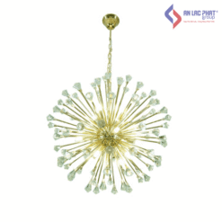 Đèn thả pha lê TPL101 màu vàng 355 Decor