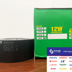 Thông số đèn led tròn ốp nổi Euroto LN-87 viền đen sang trọng
