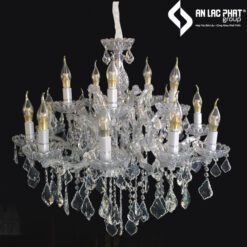 Đèn chùm nến pha lê DC0088T15 355 Decor kiểu dáng sang trọng