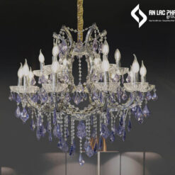Đèn chùm nến pha lê DC10014T18 355 Decor sang trọng đẹp mắt