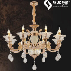 Đèn chùm nến pha lê DC2036T8 355 Decor sang trọng hiện đại