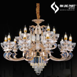 Đèn chùm nến pha lê DC6018T15 355 Decor thiết kế sang trọng