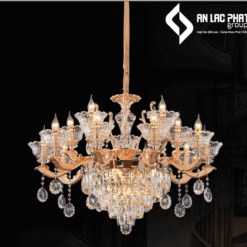 Đèn chùm nến pha lê DC891T15 355 Decor sang trọng hiện đại