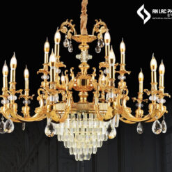 Đèn chùm nến pha lê DC904T15 355 Decor kiểu dáng mới lạ