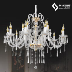 Đèn chùm nến pha lê DC9178T15 355 Decor tân cổ điển
