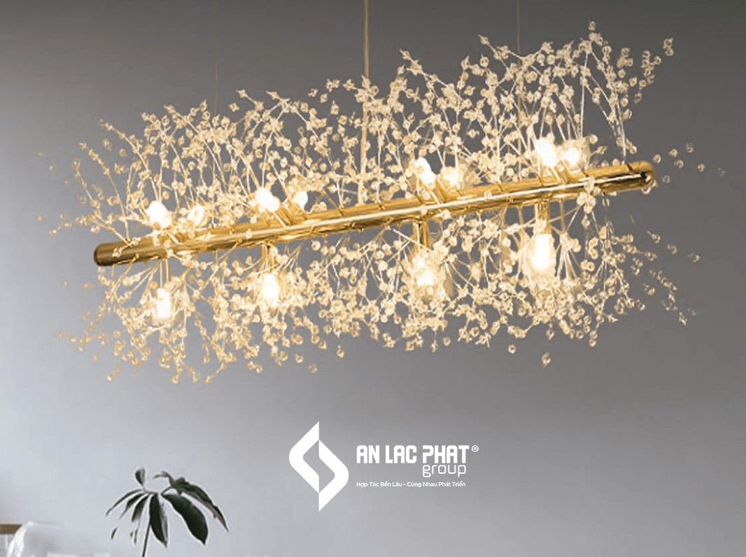 Đèn trần thả pha lê TPL71N900 355 Decor