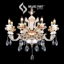 Đèn chùm cổ điển hạt pha lê trong suốt Euroto C-2050/8