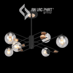 Đèn chùm hiện đại cao cấp chao thủy tinh Euroto C-171/6