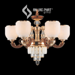 Đèn chùm hiện đại cao cấp chao thủy tinh Euroto C-74/6