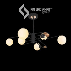 Đèn chùm hiện đại cao cấp chao thủy tinh mờ Euroto C-173/6