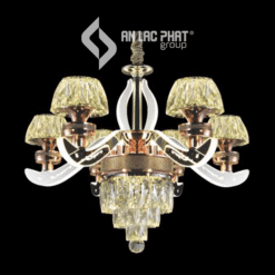 Đèn chùm kiểu hiện đại chao pha lê cao cấp Euroto C-161/6