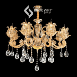 Đèn chùm pha lê nến hợp kim cao cấp Euroto C-7302/8