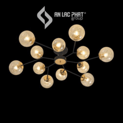 Đèn chùm phân tử khung kim loại màu đen Euroto C-89/12