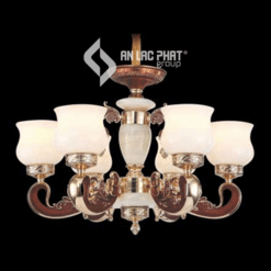 Đèn chùm phong cách tân cổ điển chao đá Euroto C-64/6