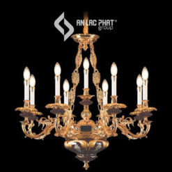 Đèn chùm sứ dạng nến phong cách cổ điển Euroto C-305/8+1