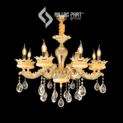 Đèn chùm thả pha lê chao đá thiên nhiên Euroto C-2067/8