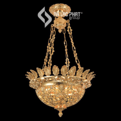 Đèn chùm thả trần mạ vàng 24K cao cấp Euroto C-271
