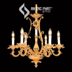 Đèn chùm trang trí trần nhà dạng nến 6 tay Euroto C-116/6