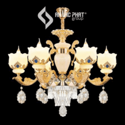 Đèn chùm treo trần cổ điển bóng nến Euroto C-121/6