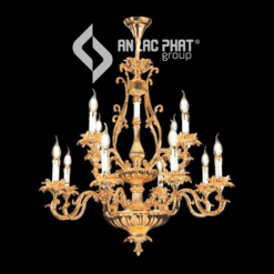 Đèn chùm treo trần dạng nến hợp kim cao cấp Euroto C-118-8-4