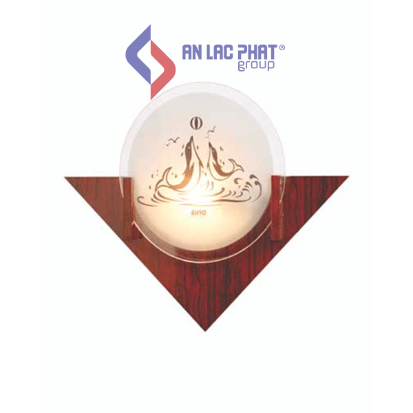Đèn led trang trí gắn tường nhựa kỹ thuật giả gỗ Euroto V-176