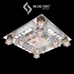 Đèn mâm ốp trần pha lê đổi màu tinh xảo Euroto ML-8152