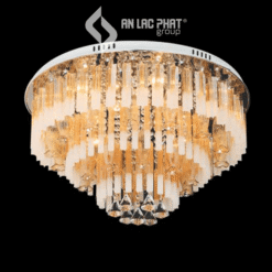 Đèn mâm ốp trần pha lê thiết kế tinh tế Euroto ML-8169