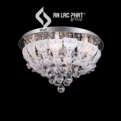 Đèn mâm pha lê trang trí phòng khách đổi màu Euroto ML-8147